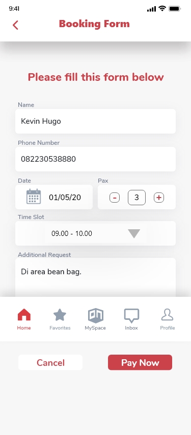 Booking – 1