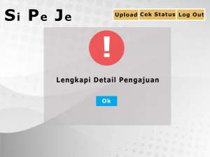 Gagal Upload