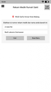Cari Nomor Rekam Medik