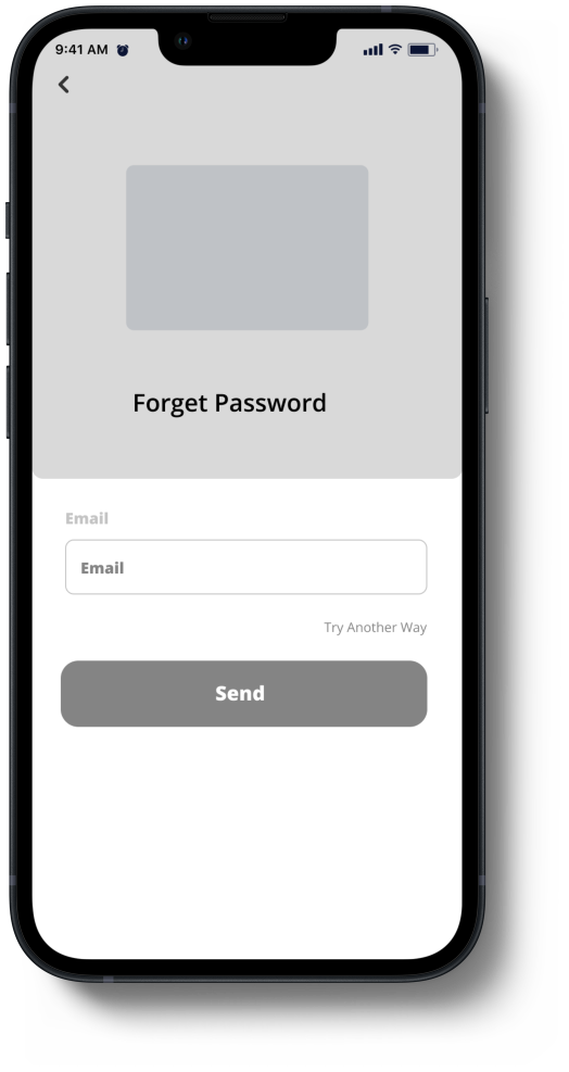 Forget Password iPhone 13 Mockup
