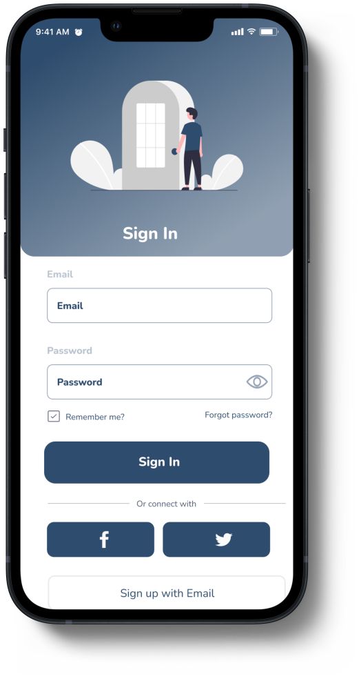 Login iPhone 13 Mockup (1)