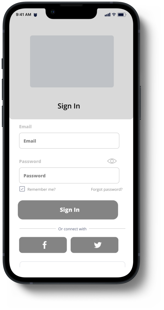 Login iPhone 13 Mockup (1)